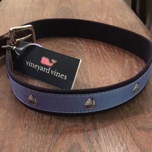 Vineyard Vines Belt Size 30 Sailboat Icon NWT